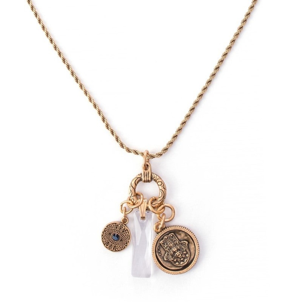 Alex and Ani Gold Protection Trio Necklace